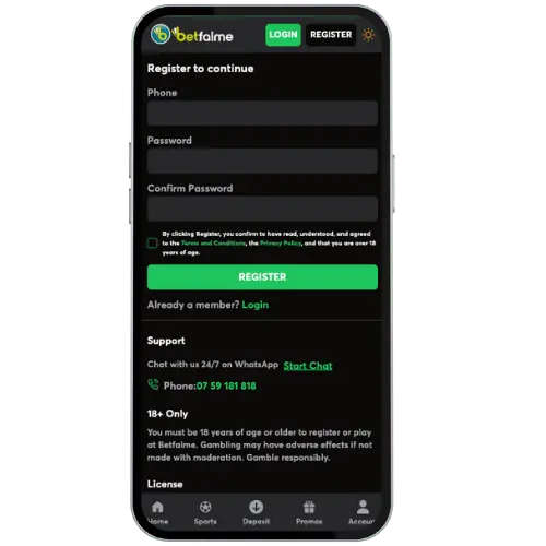 Betfalme Casino Sign In